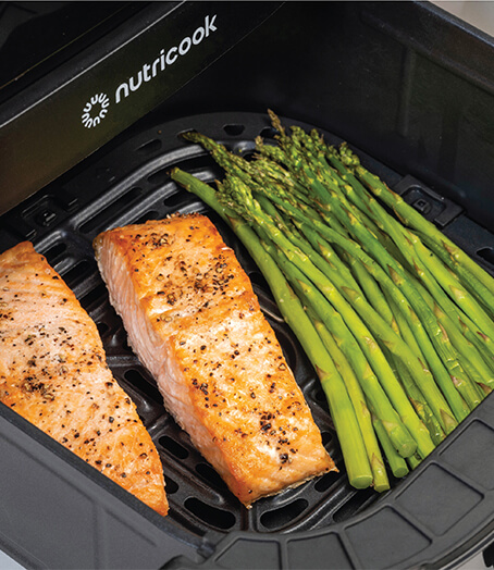 המלצות לקוחותינו - בישול סלמון באמצעות Air Fryer 3 Vision